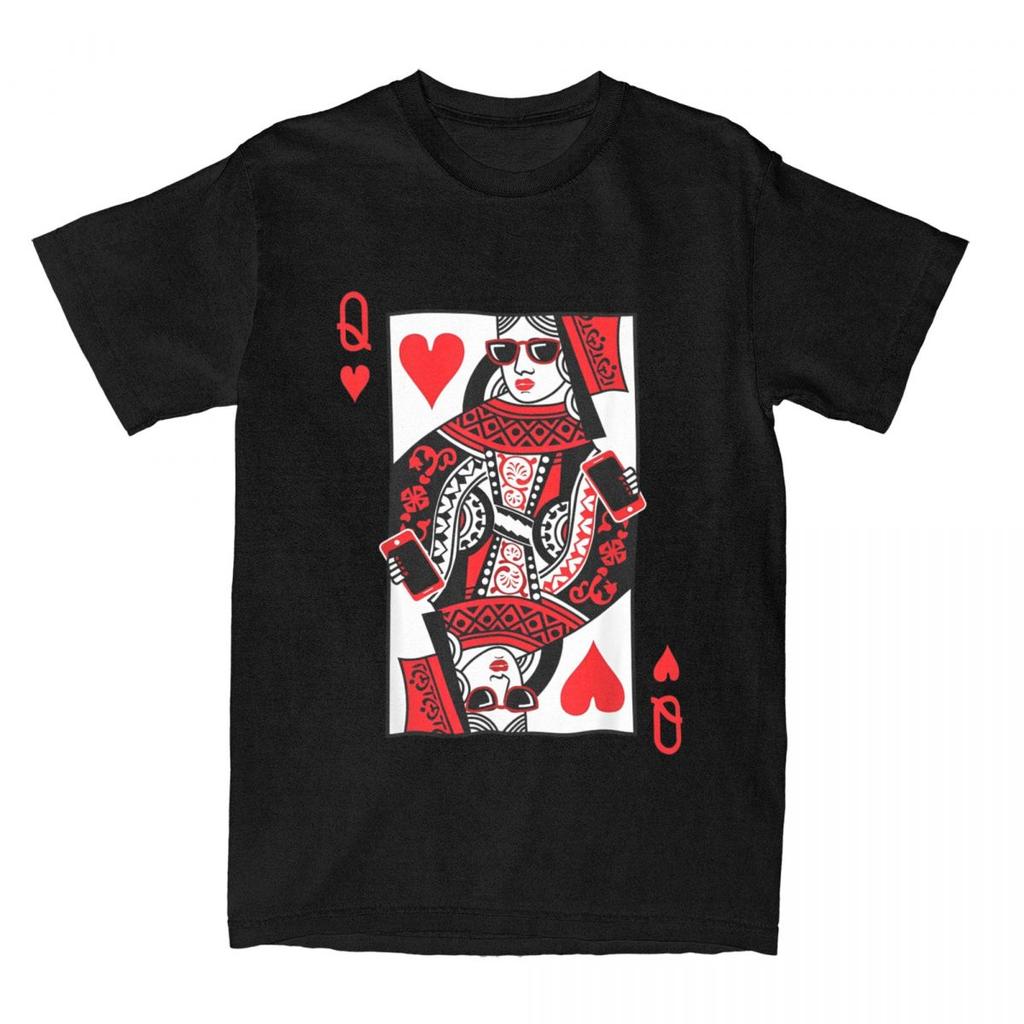 Queen Of Hearts Diamonds Club Spades Deck Of Cards Playing Cards Halloween Poker Unisex T Shirts Humor Tees TShirt Plus Size Tops