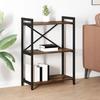 Bookshelf Smoked Oak 60 X 30 X 85 Cm Engineered Wood