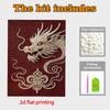 Perlen Drache DIY Diamant Malerei Kits 15.7x19.6 Zoll Edelstein Kunst Diamant Malerei Kits Ohne Rahmen für Erwachsene Geschenkidee Heim Wanddekoration