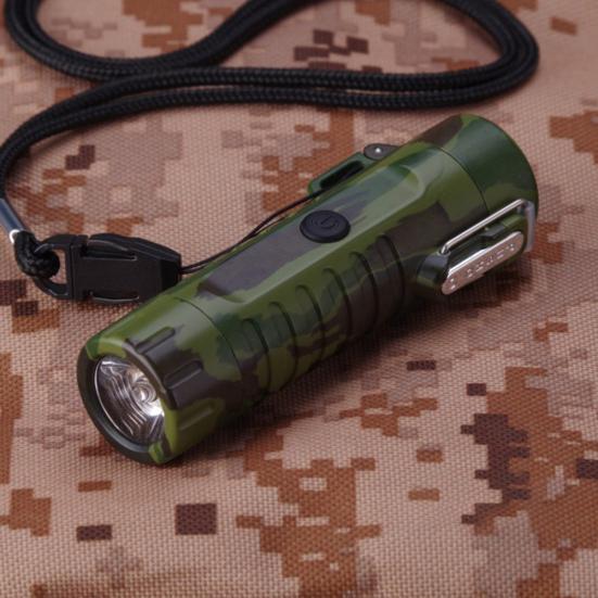 Outdoor Waterproof USB Charge Portable Lighter LED Flashlight Camping Torch Lamp