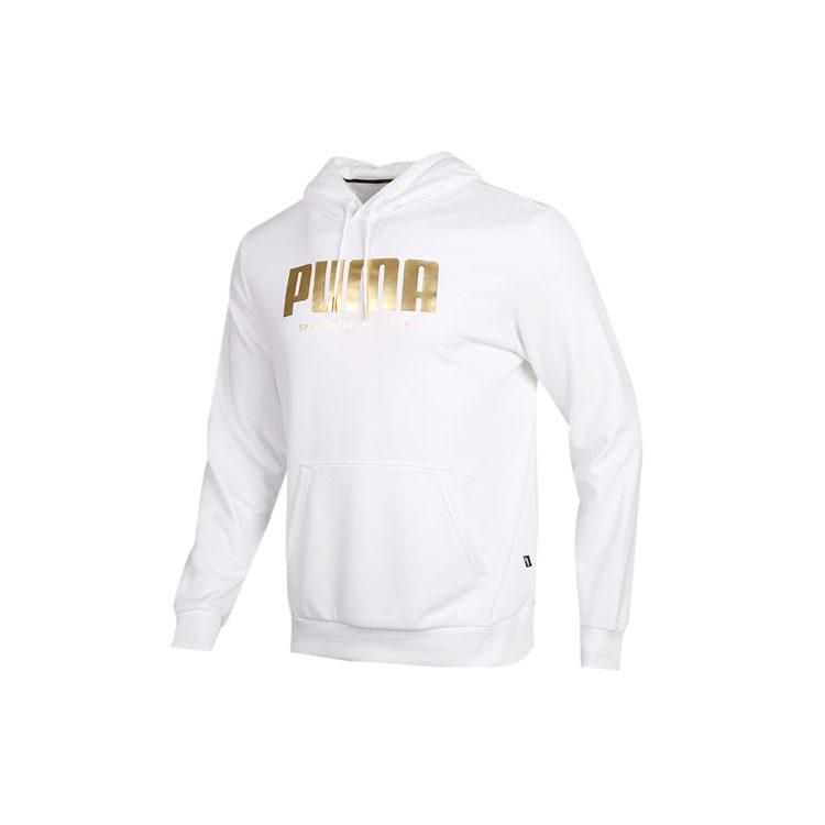 PUMA Sweatshirts Men's White Hooded Moderate Other 581765-02