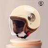 Stylish Gray Half Helmet with Detachable Ear Protection for Electric Scooters and Bicycles - Unisex, Autumn/Winter Use