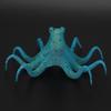 Suction Cup Silicone Artificial Octopus Colorful Simulation Design Fluorescent Simulation Octopus Silicone Aquarium Decoration
