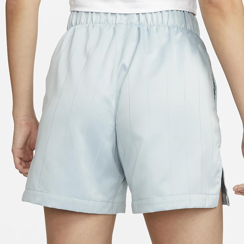 Jordan Heritage Solid Color Lace-Up Embroidered Logo Sports Training Running Shorts Women Shorts Blue DO5018-366