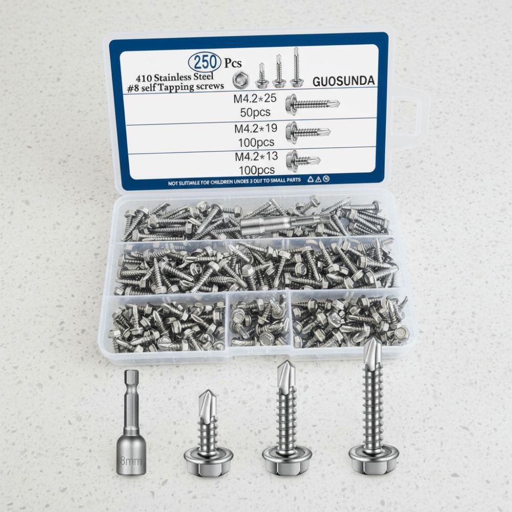 M4.2 Size Self Tapping Screws With Cushion Dovetail Iron Sheet Screws  Sheet Metal Applications