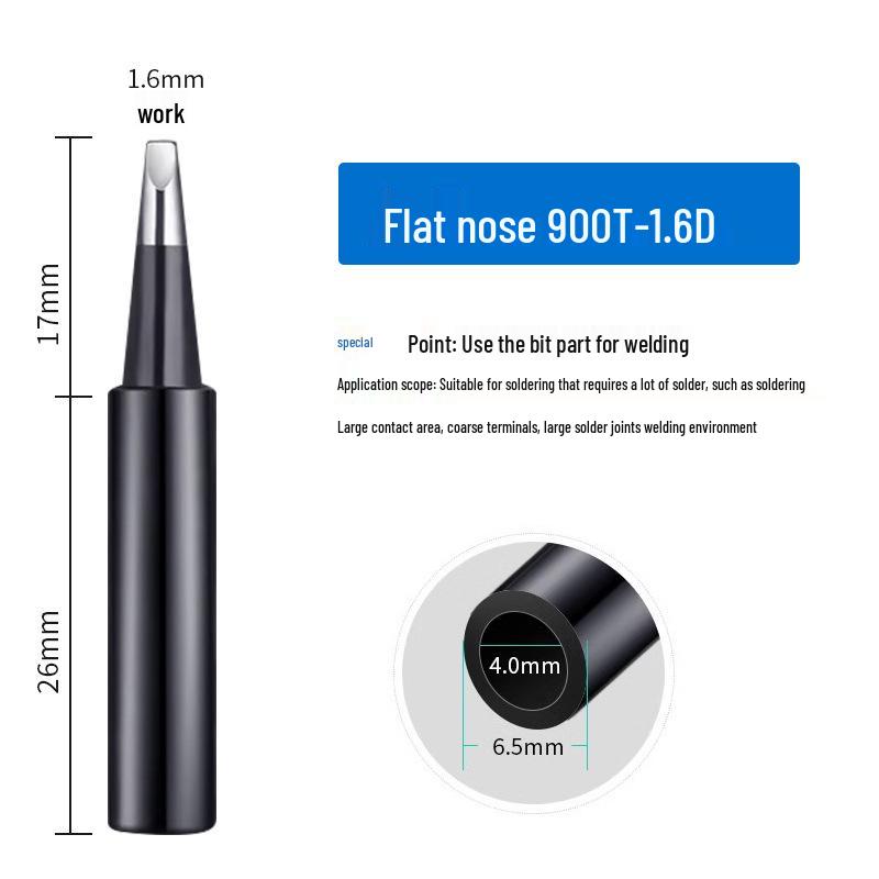 936 Internal Heating Soldering Iron Tip, Constant Temperature, Chrome & Black Diamond, Lead-Free