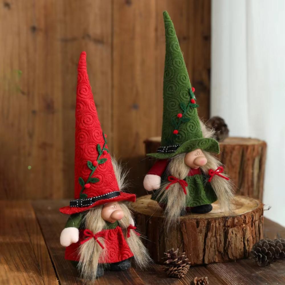 Creative Gnome Long Hat Witch Decorated Beautiful Forest Man Doll  Family Party