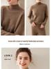 High Neck Cashmere Wool Raglan Sleeve Loose Sweater, 2025 Autumn/Winter Collection