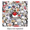 William Tell Penguin Creative Animation Stickers, 50 Sheets for Scooters & Backpacks