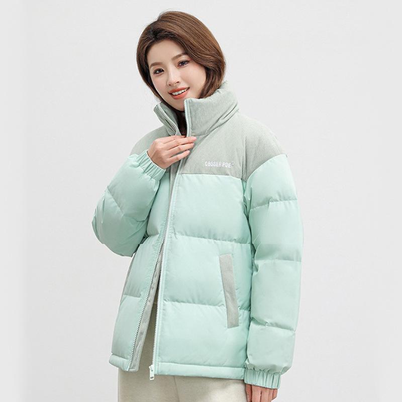 

Новый пуховик со стойкой из пуха белой утки для мужчин и женщин, чтобы согреться, зимняя парная мода, универсальный контрастный пуховик 3XL