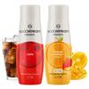 SODASTREAM Zestaw Koncentratów do Saturatora 2x Syrop COLA + POMARAŃCZA MANGO
