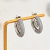 Delicate Spiral Geometric Earrings for Women Sparkling Zircon Irregular Twist Hoop Huggie Earring Vintage Jewelry 2026 New Aros