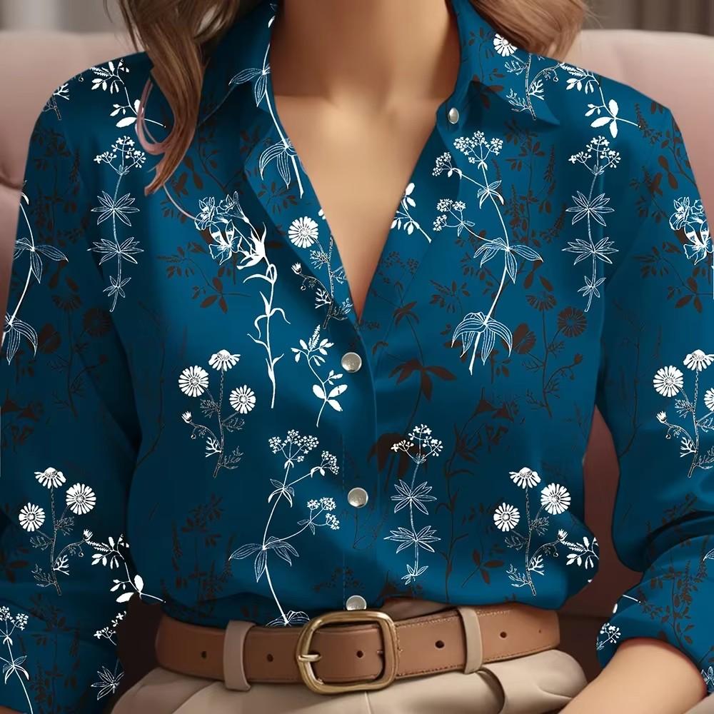 Herbst Winter Kontrastfarbige Hemden Damen 2025 Lässige Langarm Einreiher Bluse Elegante Büro Dame Kleidung