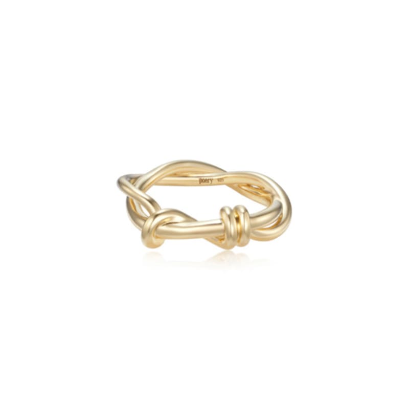 poery Twist Knot Ring_Gold