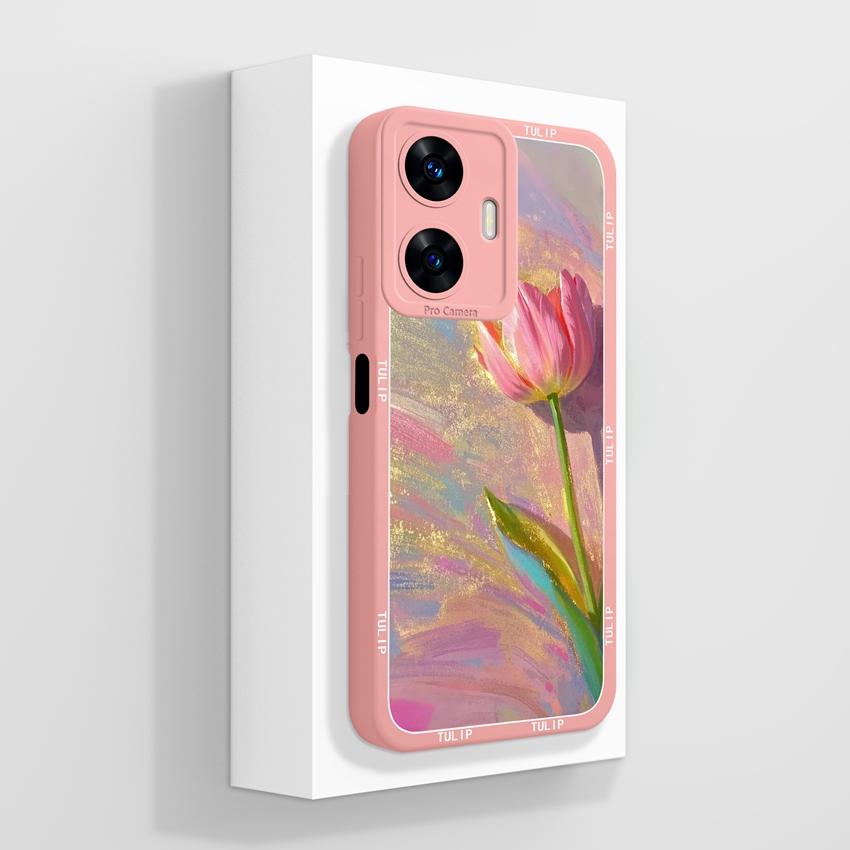 Beautiful Love Heart Phone Covers For Realme C55 C35 C25 C20 C15 C11 C21Y C25Y Soft Liquid Silicone Bumper Anti Drop Protection Case For Realme Casing