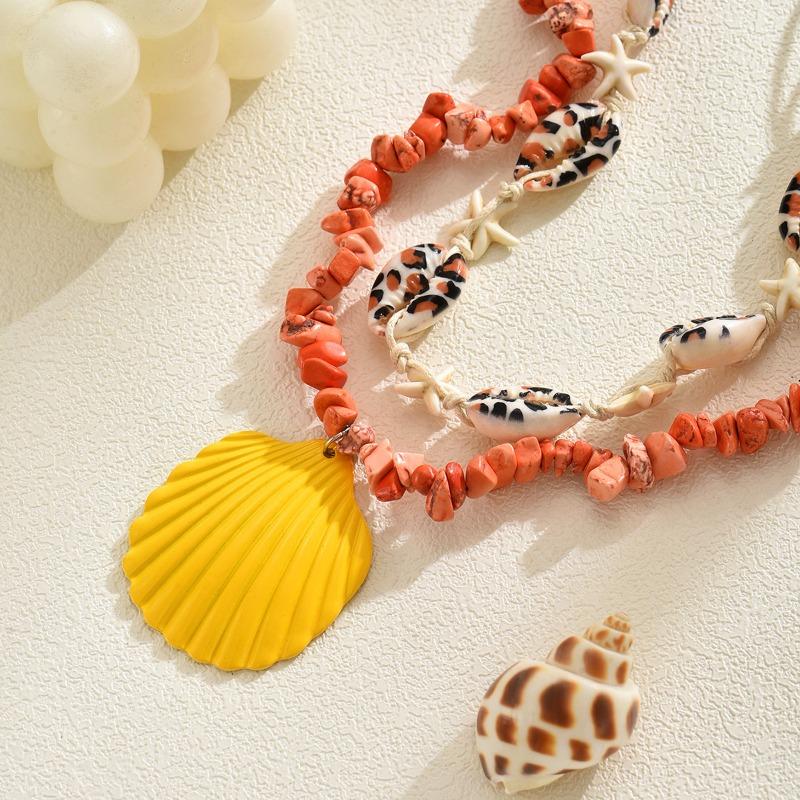 Shell Necklace Ocean Style Jewelry Niche Design High Sense Light Luxury Pendant Accessories Women's Long Neck Chain