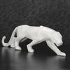 Panther Showpiece Set of 2 Geometric Resin Jaguar Sculpture Statue for Home Decor Living Room Office Table Modern
