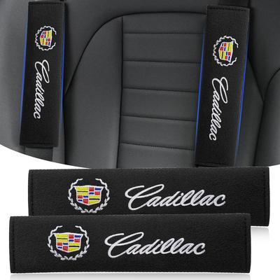 Cotton Car Emblem Badge Seat Belt Cover Shoulder Protection Cushion For CT4 Seville ATS Celestiq Ciel Escala SRX XT6 EV XLR ELR Elmiraj EXT
