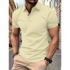 Men's New Summer Solid Color Top Popular Fashion Short Sleeves Slim Short Sleeves