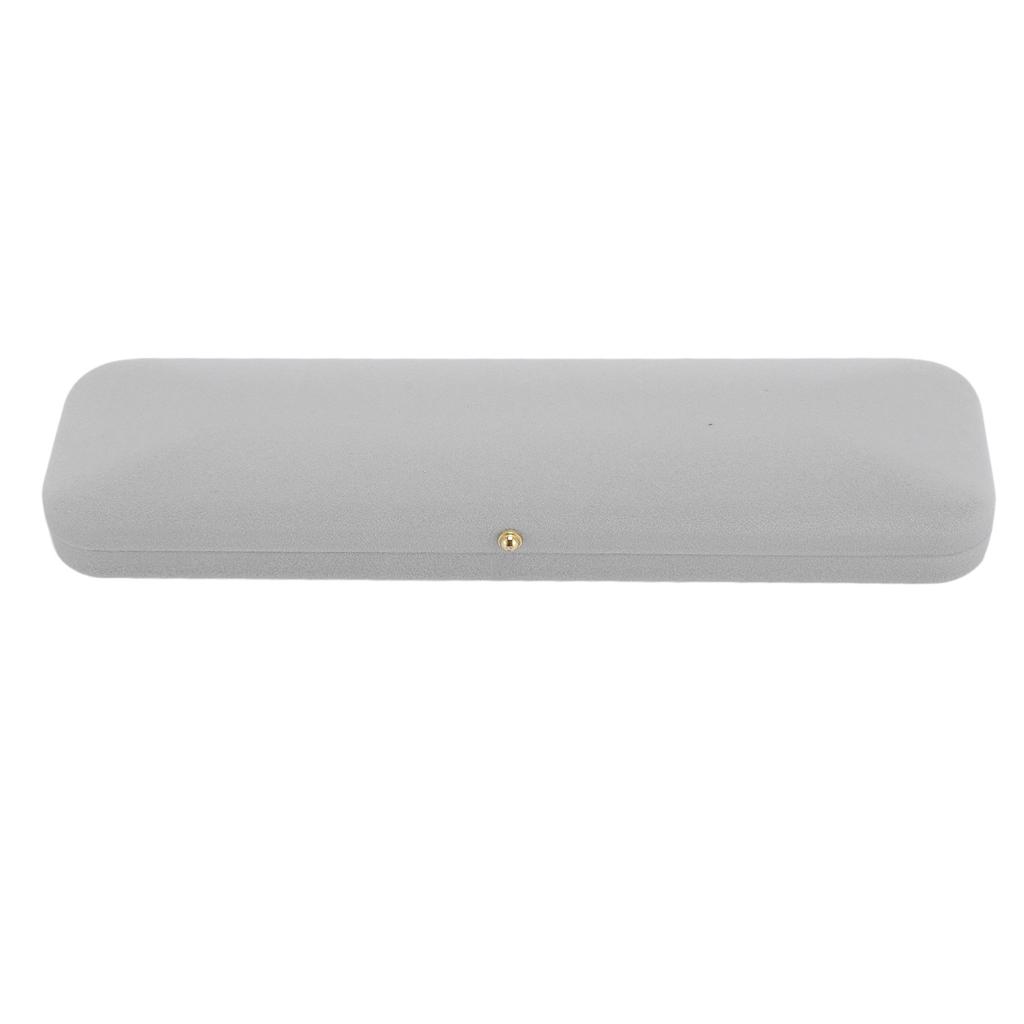 Jewelry Gift Box Cushioning Soft Lining Exquisite Lightweight Portable Small Jewelry Case Light Gray