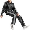 adidas Originals Adicolor Series Striped Logo Print Zip-Up Collar Fitted Long Sleeve Jacket Men Jacket Black IZ4033