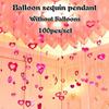 New 100Pcs/Set Balloon and Thread Pendant Hollow Heart-shaped Wedding Decoration DIY Birthday Party Paper Garland Streamers