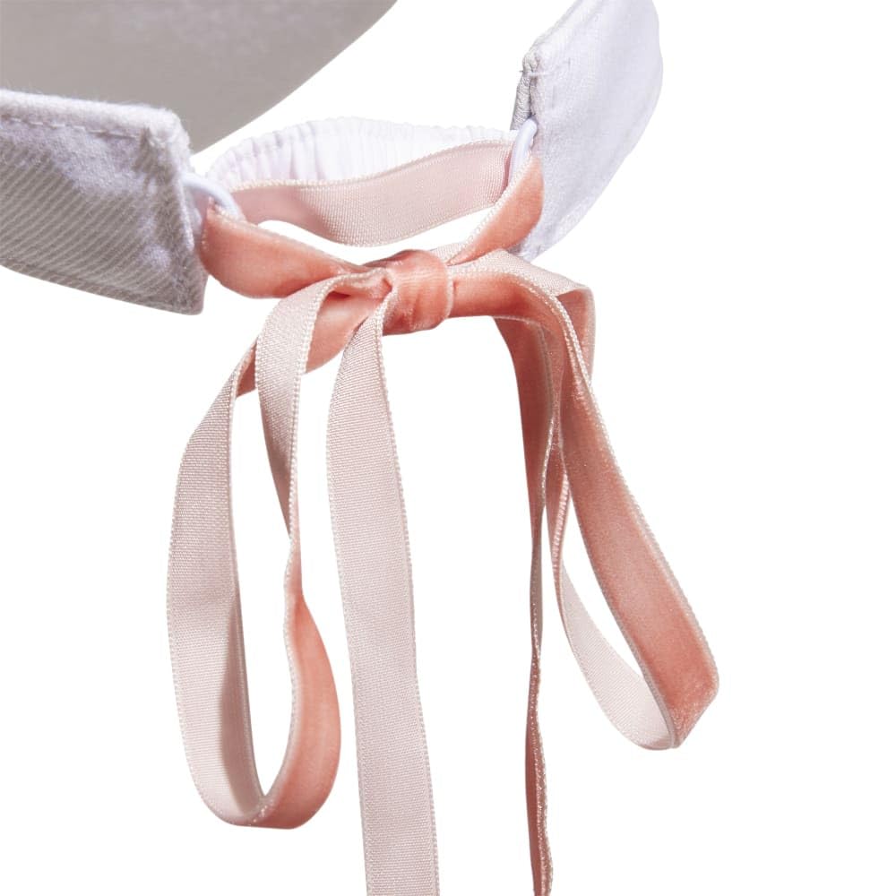 [Adidas Golf] Golf Cap Metal Logo Ribbon Visor Women's White Free Size