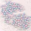 200pcs Round Rainbow Color Imitation Pearl Beaded Crafts DIY Bracelet Necklace Jewelry Making 4/6/8 /10mm