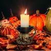 Halloween Skeleton Candle Holder Craft Skull Candlestick Resin Ornaments Bar Party Haunted House Horror Prop Desktop Porch Decor