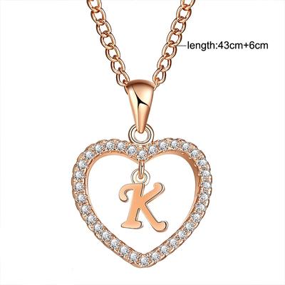 Colier Choker cu litera I și inimioară