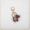 1Pcs Knitted Animal Dog Pendant Fashion Handmade Crochet Keychain Cute Mini Knitting Puppy Keyrings Bag Charm Decoration