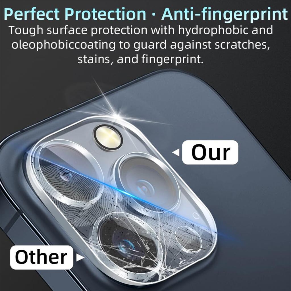 For iPhone 15 Pro/15 Pro Max One-Piece Phone Lens Film Clear Tempered Glass Lens Protector
