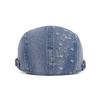 Denim Forward Hat Men's Spring Summer British Cap Jacquard Beret Women's Newsboy Hat Peaked Cap
