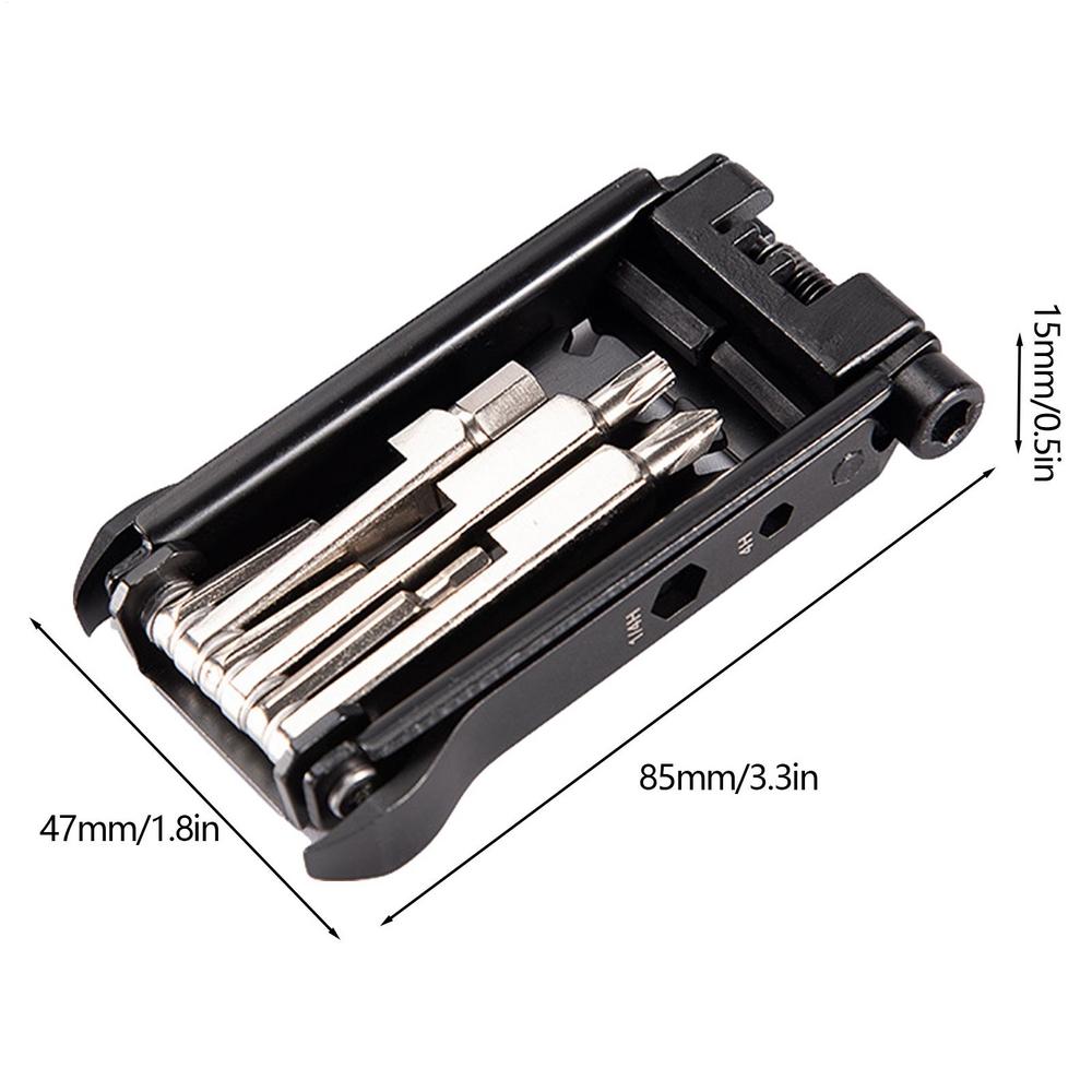 

23 In 1 Bike Repair Tool Portable Bicycle Multi Tool Cycling Bike Tire Levers Hex Spoke Wrench Screwdriver Socket Hex Allen Key чорний