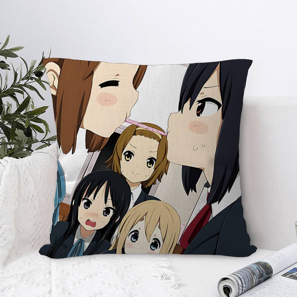 Japan Classic Anime Music K-On Pillow Cover Sofa Cushion Cover Home Room Decoration Children Gift