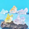 5Pcs Cute Mini Little Goldfish Ornaments Landscape Decoration Miniature Figurines Creative Diy Home Decoration Accessories Gifts