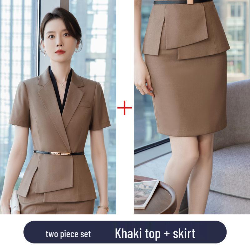 Women's 2024 Summer Slimming Professional Two-Piece Blazer Suit Set