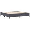 Box Spring Bed Dark Grey 200 x 200 cm Cord Fabric