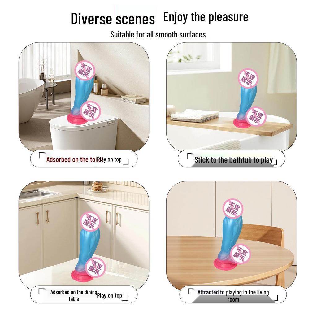 Super Soft Thick Dildo with Big Head - Female Short Masturbator & Anal Plug for Erotic Play