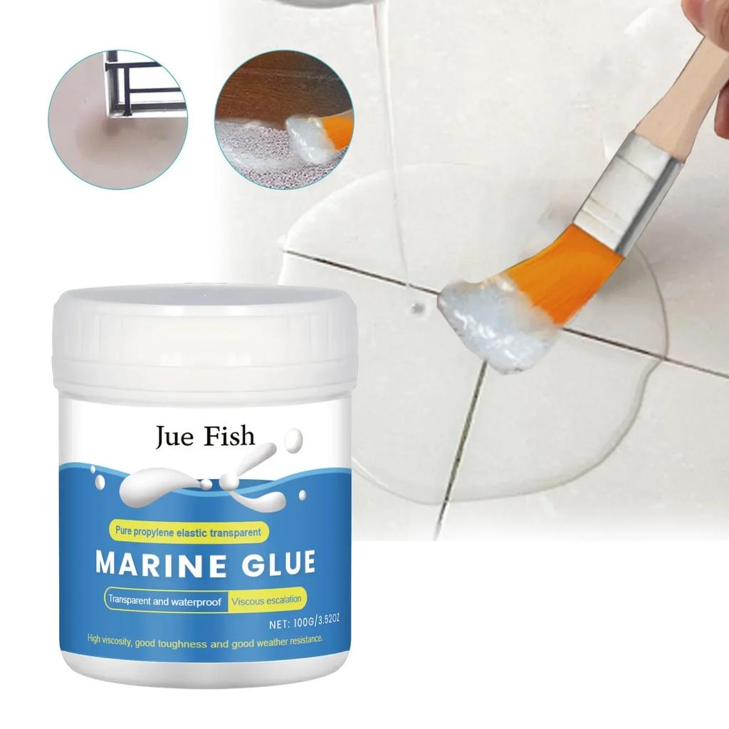 Jue Fish Transparent Waterproof Coating Bathroom Tile Floor Tile Repair Waterproof and Leak-proof Tile Gap Filler
