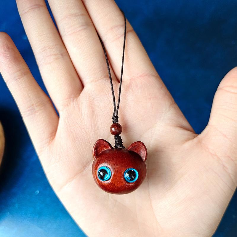 Rosewood Zodiac Rat Phone Pendant & Keychain Gift for Men, Women, & Couples