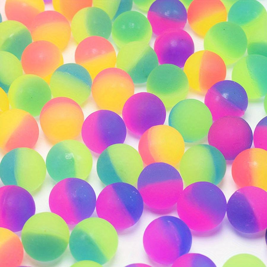 12pcs 2.5cm Rainbow Rubber Bouncy Balls - Bulk Party Favors, Carnival Prizes, Goodie Bag Fillers, Classroom Rewards JXB