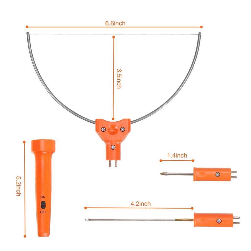 3 In 1 Portable Electric Cutting Pen Foam Cutter Pen Die-Cut Machines Stainless Steel Styrofoam Cutting Tool Set Heating Wire