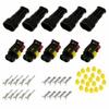 2 3 4 Pin Waterproof Electrical Wire Connector Car Truck Terminal Plug 15 Sets