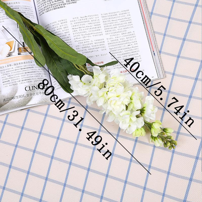 Artificial Hyacinth Green Leaves Violet Fake Silk Artificial Flowers Mariage Birthday Party Bridal Floral Home Decoration