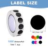 1000Pcs Colored Dot Stickers Color Coding Labels Blank Circle Stickers Adhesive Round Price Stickers for Office 12.7mm 19mm 25mm