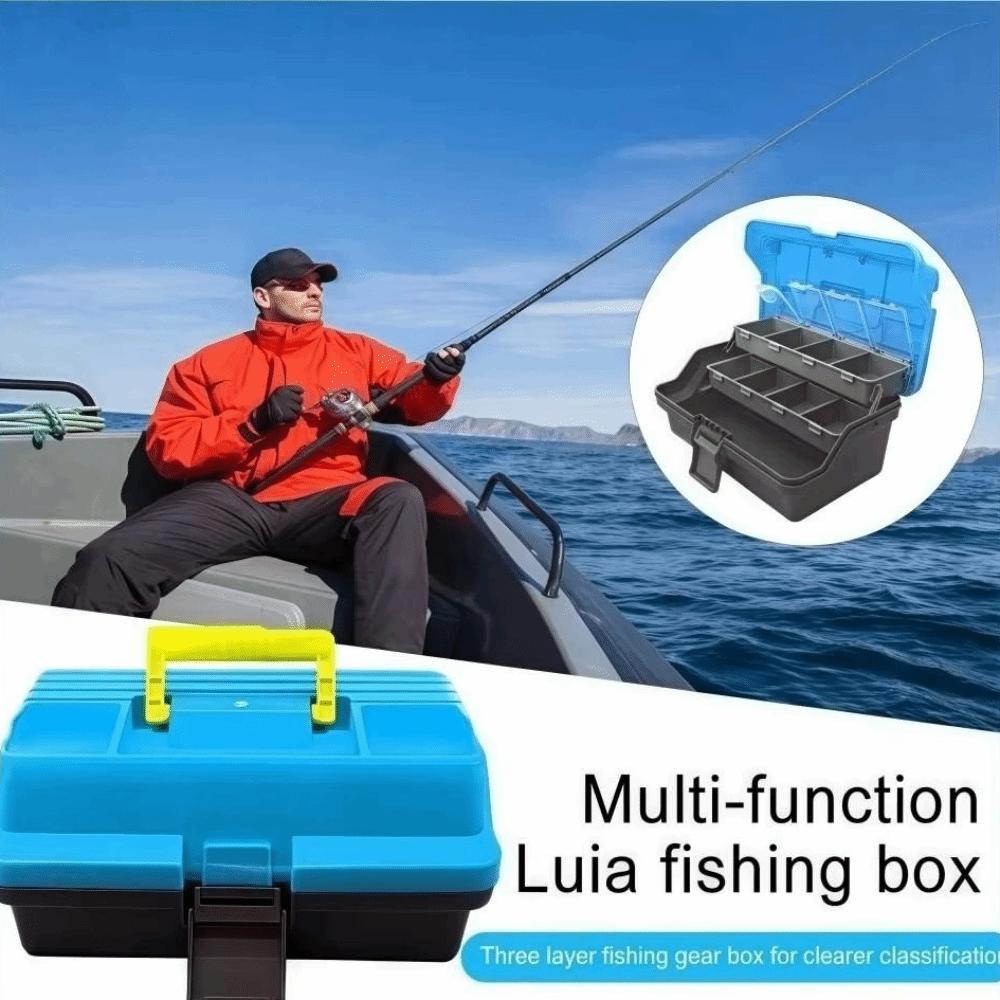 3 Layers Fishing Tackle Box Large Capacity Hardware Storage Box Fishing Gear Box Fishing Supplies