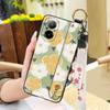 Fashion Design Ring Phone Case For Realme C67 4G Back Cover Kickstand Wrist Strap Anti-dust Anti-knock Soft case Flower