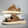 Fashion Men Summer Slippers Breathable Luxury Sandals Shoes Beach Classics Leather Mens Slippers Outdoor Flip Flop Indoor Slides Man