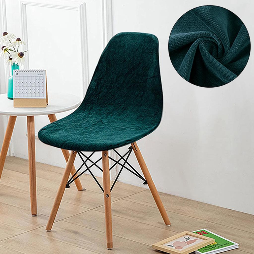 Dining Room Shell Seat Cover Armless Chair Cover for Dining Chairs Banquet Restaurant Elastic Chair Slipcover Case Housse Chaise